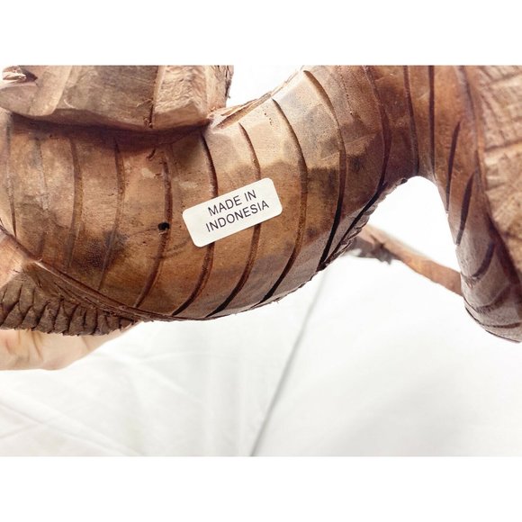 Wood Carved Flying Dragon Fantasy Large 12” X 12” - Picture 6 of 9